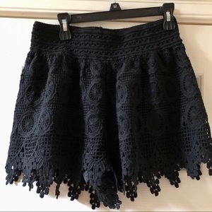 LIKE NEW! Stella Luce— High Waist Lace Shorts!